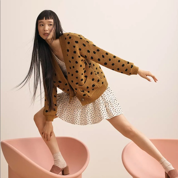 Madewell Hillview Cardigan Sweater in Painted Spots M - Picture 2 of 14